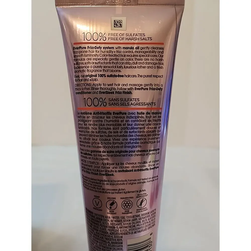 L'Oreal Paris EverPure Sulfate Free Frizz Defy Shampoo, 8.5 Fl. Oz.
